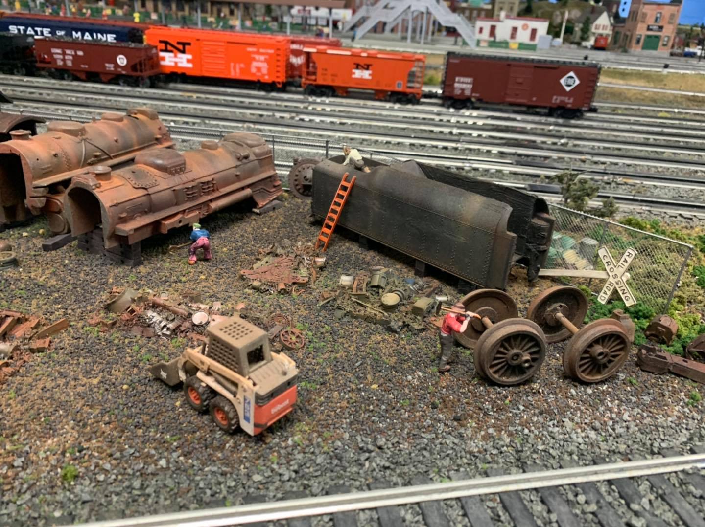 The Boneyard — NLOE model train layout Long Island O-gauge train show