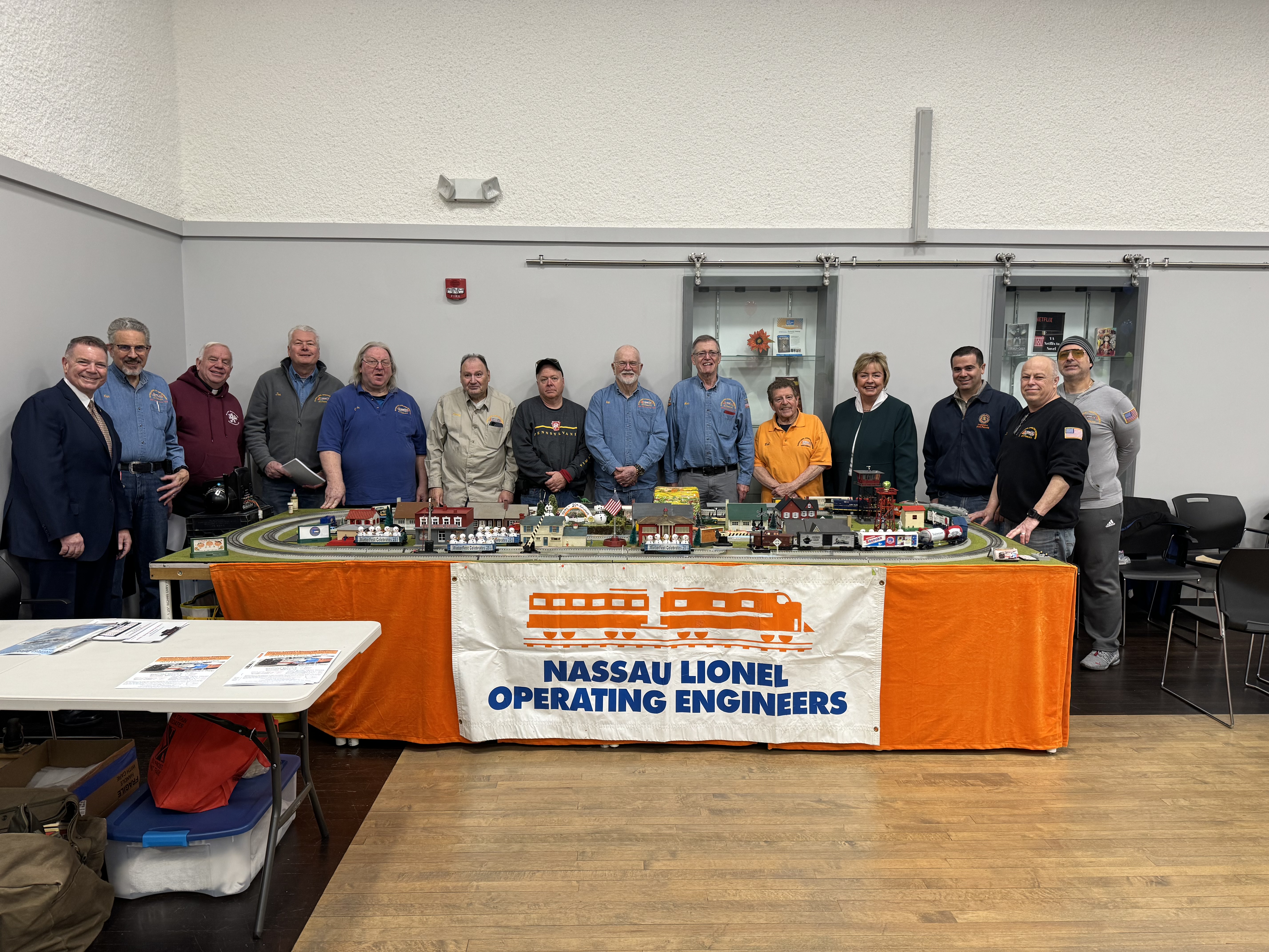 NLOE Nassau Lionel Operating Engineers members at a Long Island community event